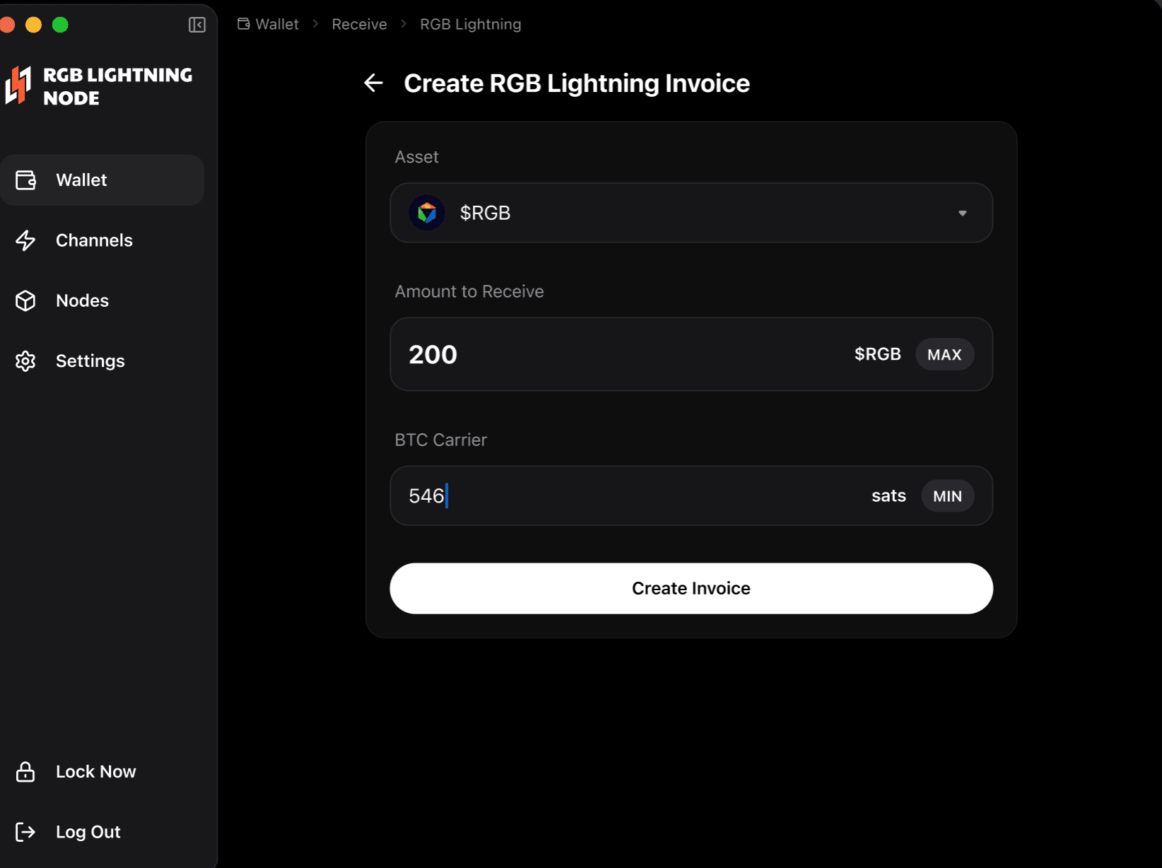 Create Invoice