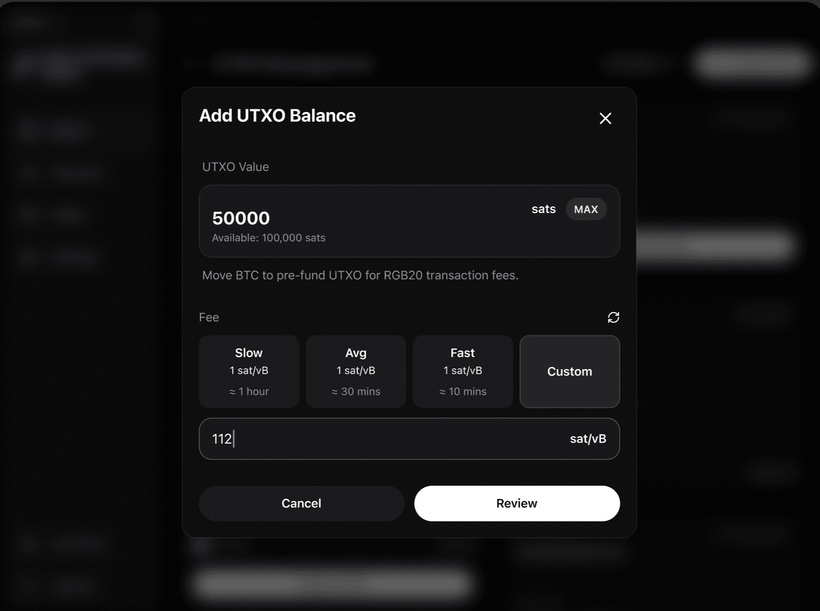 Utxo Add Balance