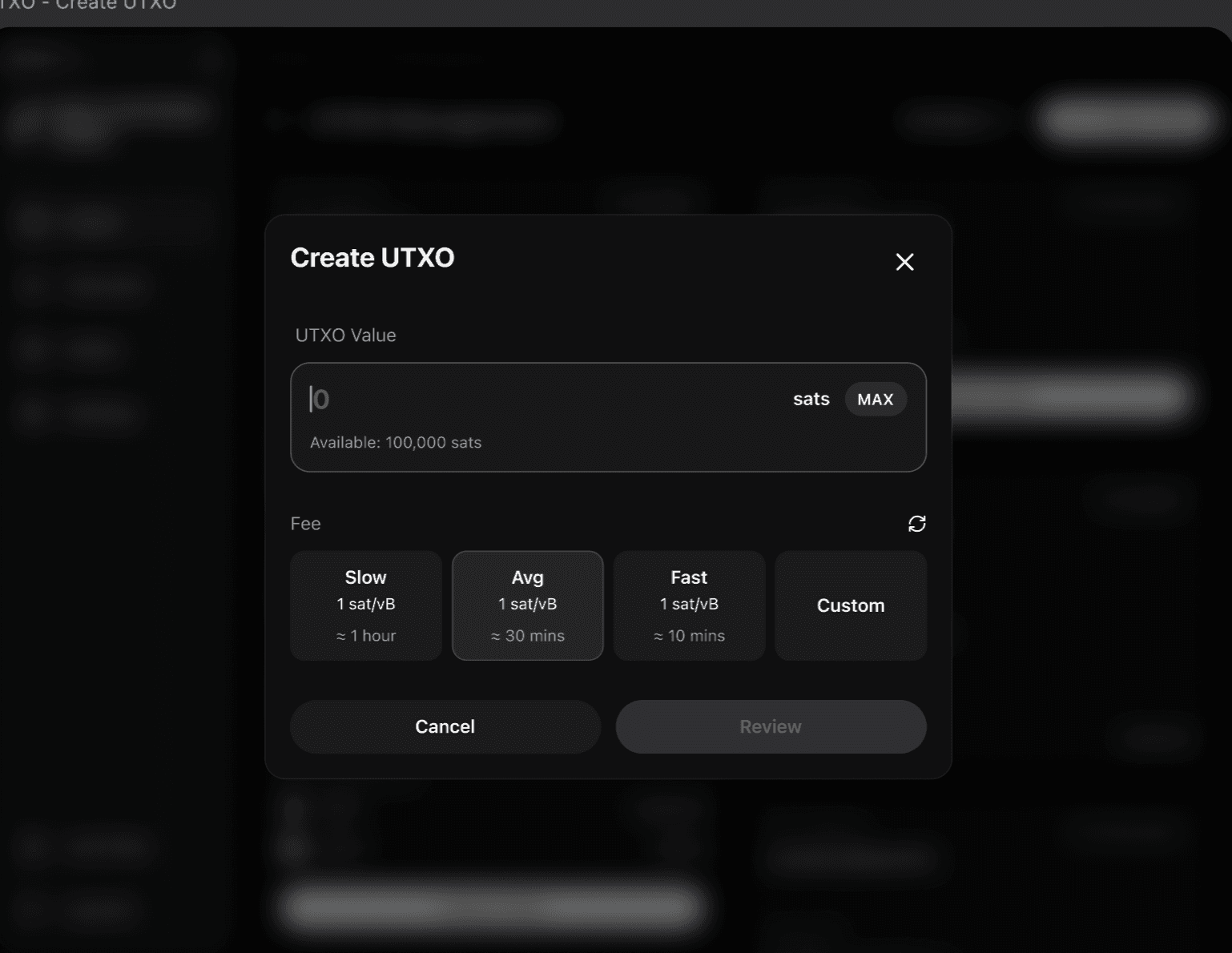 Utxo Create